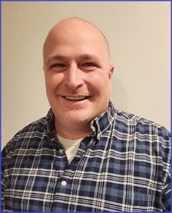 Brian Mo - Blue Button Down w Border